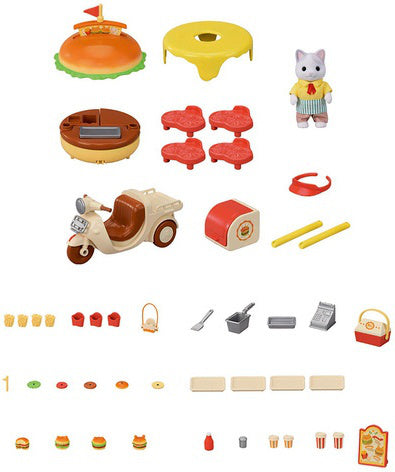 Calico Critters Hamburger Wagon