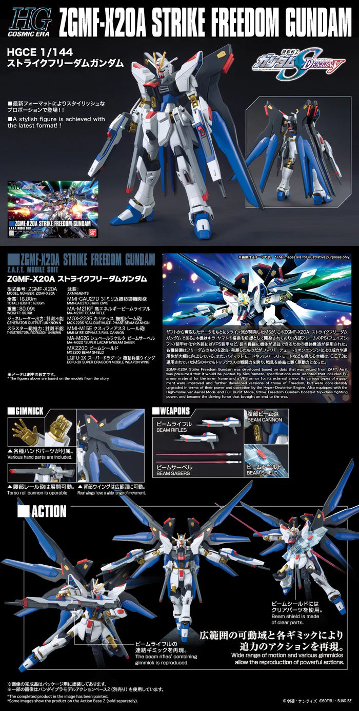 HG Strike Freedom ZGMF-X20A 1/144