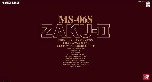 PG MS-06S Char's Zaku II