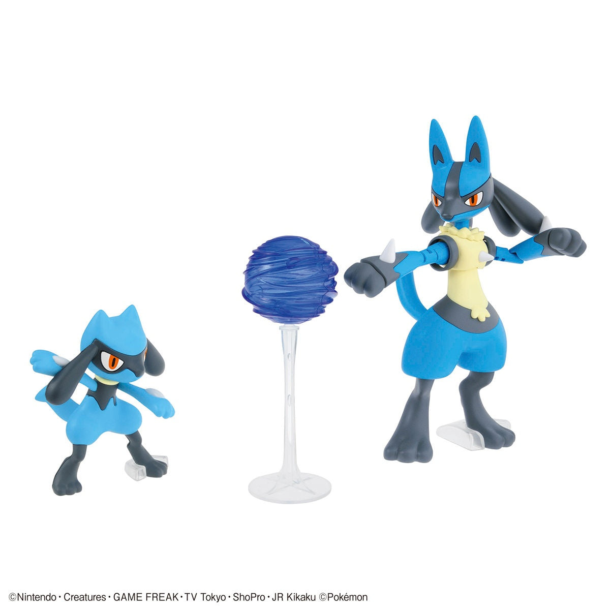 Riolu & Lucario - Pokemon Plamo Collection