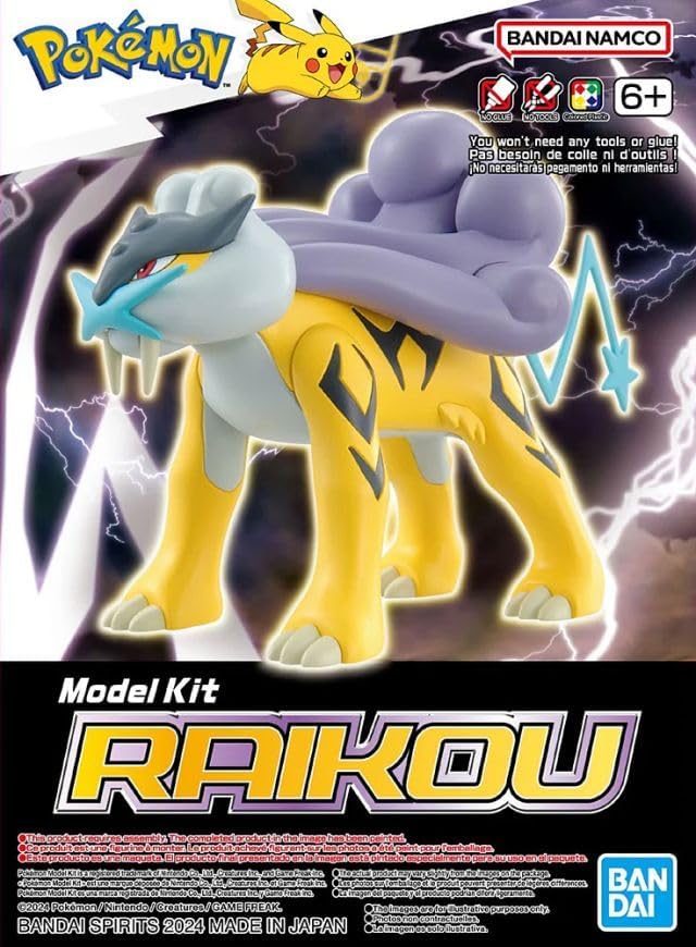 Raikou - Pokemon Plamo Collection