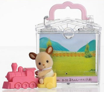 Calico Critters Baby Carry Case: Deer on Train