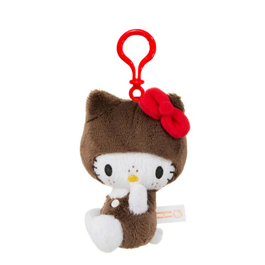 Hello Kitty Dressed as Monchhichi Keychain